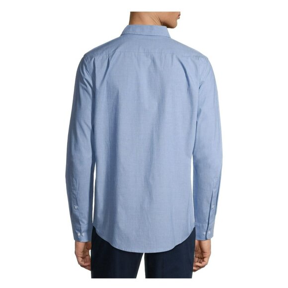 NWT George Men's Casual Comfort Laidback Long Sleeve Stretch Poplin Shirt SZ 2X - Picture 3 of 6